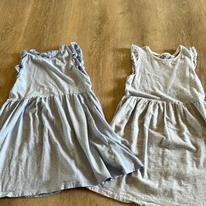 2 girls H&M cotton dresses